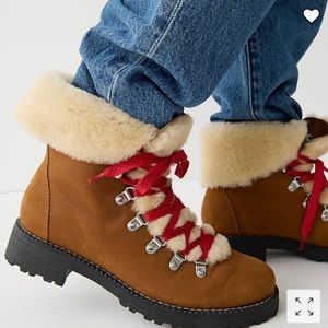 NWOB JC furry And Suede Combat Boots. Well made